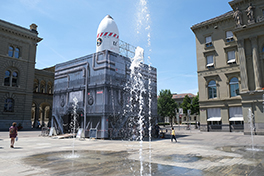 Mulitmedia-Show auf dem Bundesplatz - Up in Space 2019, Universität Bern