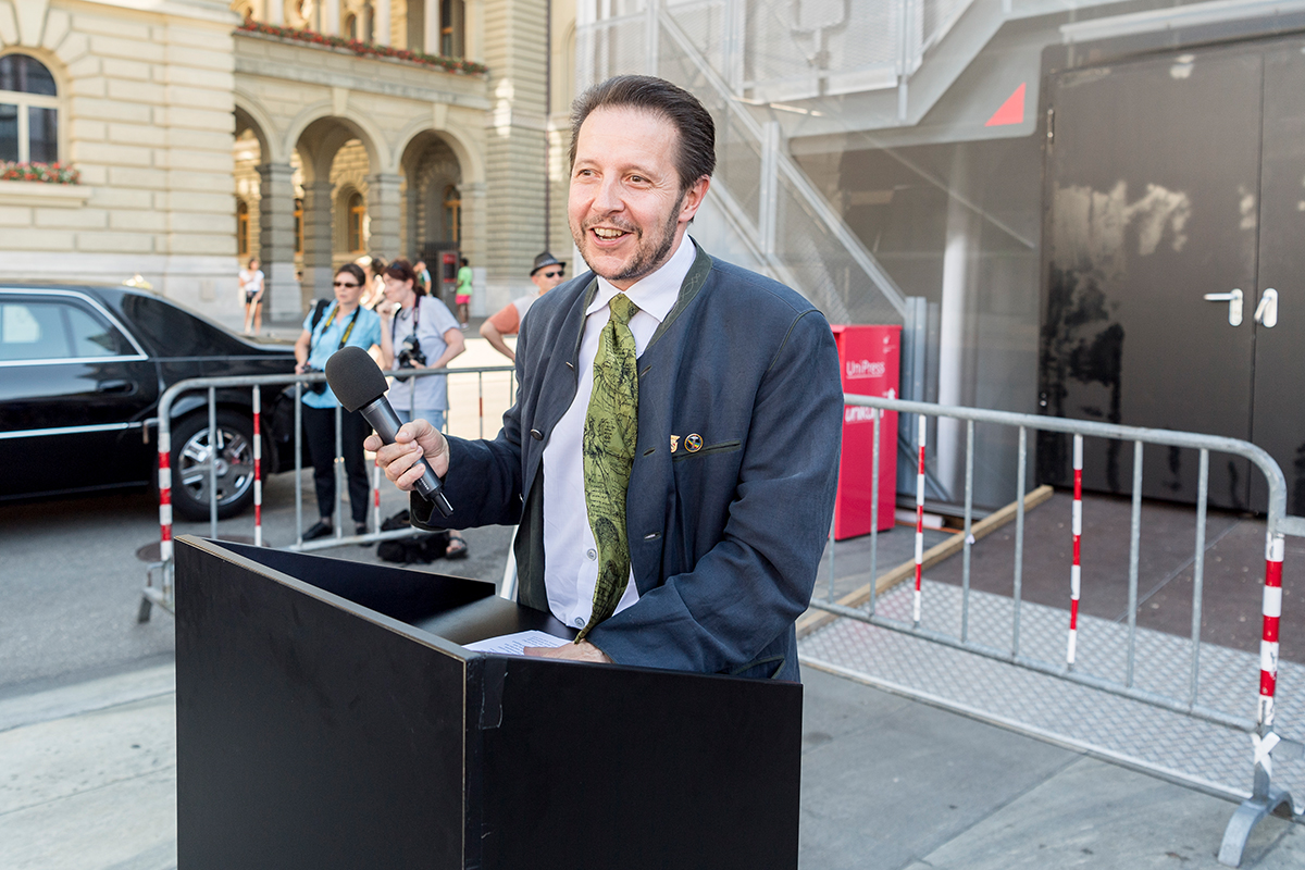 Grossratspräsident Hannes Zaugg.